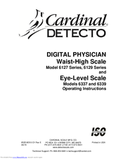 Cardinal 6127 Series Operating Instructions Manual