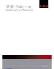 CDA 3U10 Installation, Use And Maintenance Manual