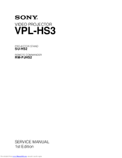 Sony RM-PJHS2 Service Manual