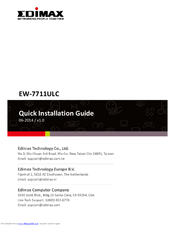 Edimax EW?7711ULC Quick Installation Manual