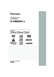 Pioneer X-HM20V-s Operation Manual