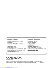 Kambrook KIR931 series Instruction Booklet