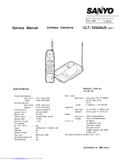 Sanyo CLT-5200AUS Service Manual
