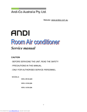 ANDI MPK1-09CR-QB8 Service Manual