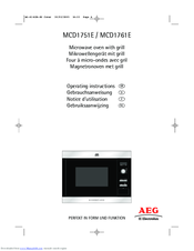 AEG MCD1761E Operating Instructions Manual