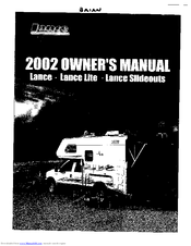 Lance Slideouts 2002 Owner's Manual