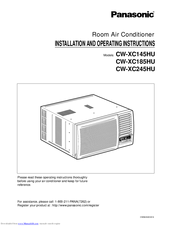 Panasonic CW-XC145HU Installation And Operating Instructions Manual
