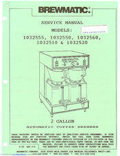 Brewmatic 1032560 Service Manual