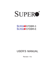 Supero X7DBR-3 User Manual