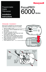 Honeywell focuspro 6000 series Installation Instructions Manual