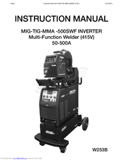 Unimig W253B Instruction Manual