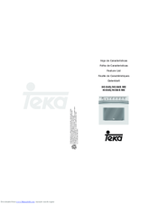 Teka HC-545 Use And Maintenance Manual