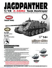 Taigen Tanks Jagdpanther 13020 Instruction Manual