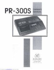Rodgers PR-300S Owner's Manual