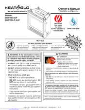 Heat&Glo 350TRSILP-AUF Owner's Manual