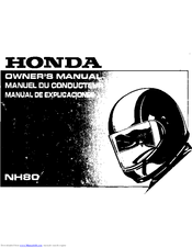 Honda 1988 NH80 Owner's Manual
