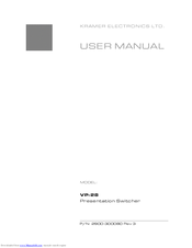 Kramer VP-28 User Manual