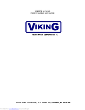 Viking VGRC365 Service Manual