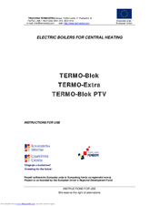 TERMOSTROJ TERMO-Blok PTV Instruction Manual