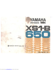 Yamaha XS1-B 650 Owner's Manual