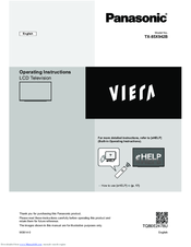 Panasonic Viera TX-85X942B Operating Instructions Manual