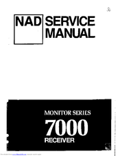 NAD 7000 Monitor series Service Manual