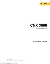 Fluke CNX 3000 Calibration Manual