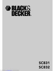 Black & Decker SC831 Instructions Manual