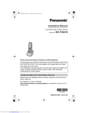 Panasonic KX-THA19 Installation Manual