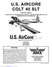 U.S. AirCore Colt 40 SLT Instruction Manual