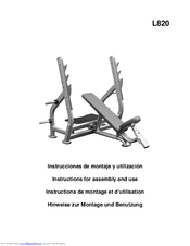 BH FITNESS L820 Instructions For Assembly And Use