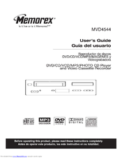 Memorex MVD4544 - DVD/VCR User Manual