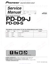 Pioneer Elite PD-D9-J Service Manual