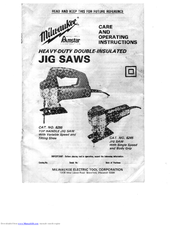 Milwaukee 6245 Care And Operating Instructions