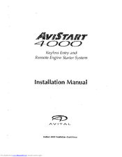 Avital AVISTART 4000 Installation Manual