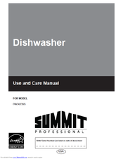 Summit DW2433SS Use And Care Manual