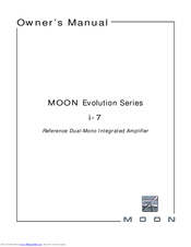 moon Evolution i-7 Owner's Manual