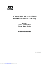KTI KS-2260 Operating Instructions Manual