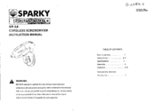 Sparky Group GR 3 Instruction Manual