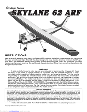 Carl Goldberg Products skylane 62 arf Instruction Manual
