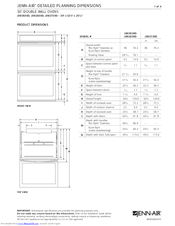 Jenn-Air JJW3830D Dimension Manual