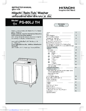 Hitachi PS-80LJ TH Instruction Manual
