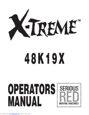 X-TREME 48K19X Operator's Manual