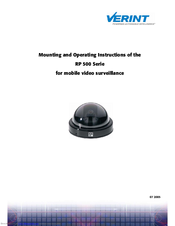 Verint RP 500 Series Mounting And Operating Instructions