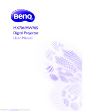 BenQ MW705 User Manual