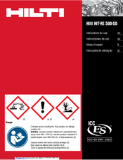 Hilti HIT-RE 500-SD Instructions For Use Manual