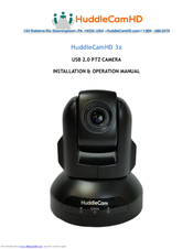 HuddleCamHD HC3X-BK-G2 Installation & Operating Instructions Manual