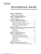 HP Colorado 8GB C4386A Installation Manual