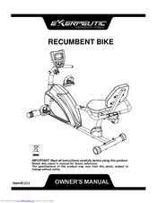 pt fitness bike manual