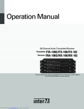 Inter-m FRA-108S Operating Instructions Manual